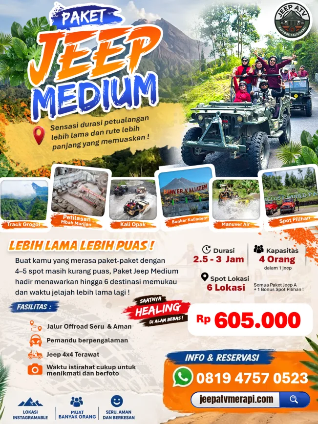 Paket Jeep Medium Trip